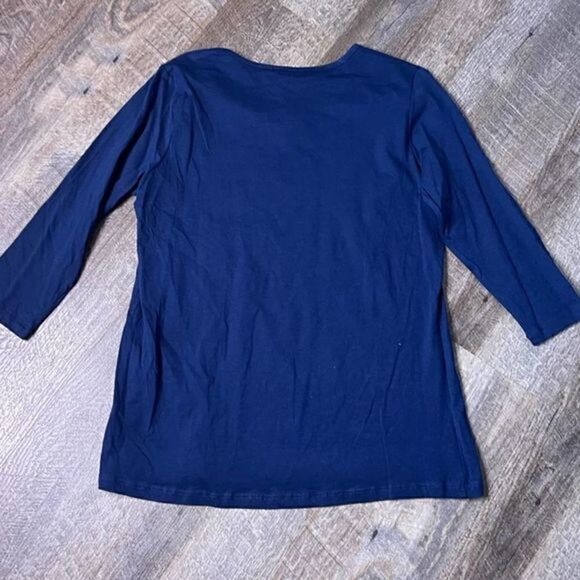 🎄5/$25🎄Jason Maxwell Christmas Top-Size Petite Large - Picture 2 of 7